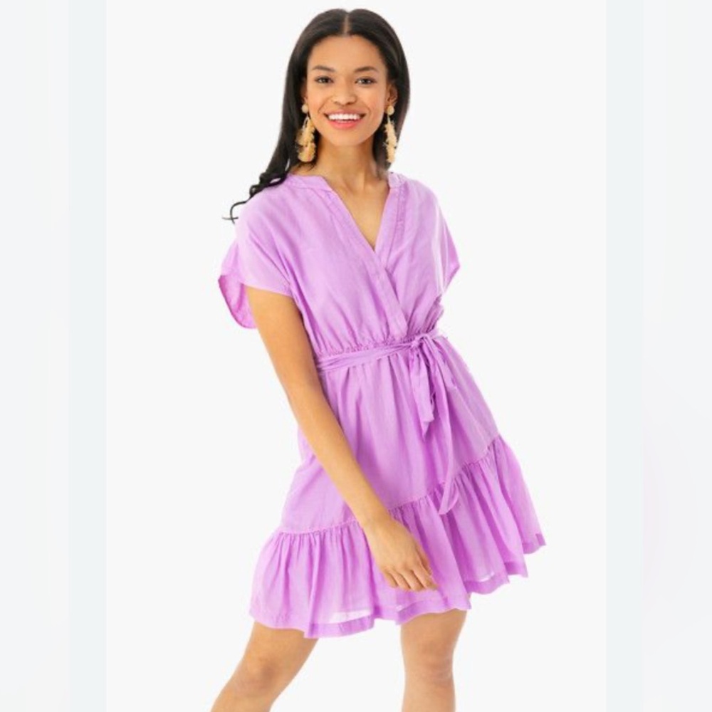 Xirena Purple Belted Dress
